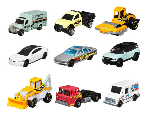 Matchbox Paquete De 9 Autos Basicos - City Paramedic