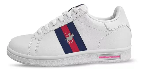 Tenis Polo Club Estilo Urbano Para Dama Blanco