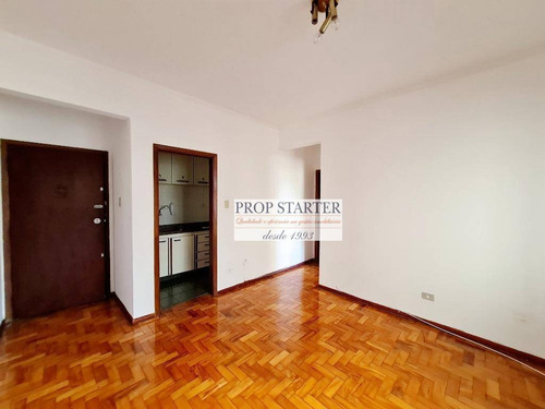 Imagem 4 de 13 de Apartamento Arejado E Bem Iluminado Com 1 Dormitório Para Alugar, 42 M² Por R$ 1.700/mês - Vila Buarque - Prop Starter Imóveis - Ap0861