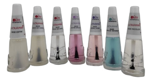Kit 7 Esmaltes Ludurana Tratamento Antialérgico Unhas