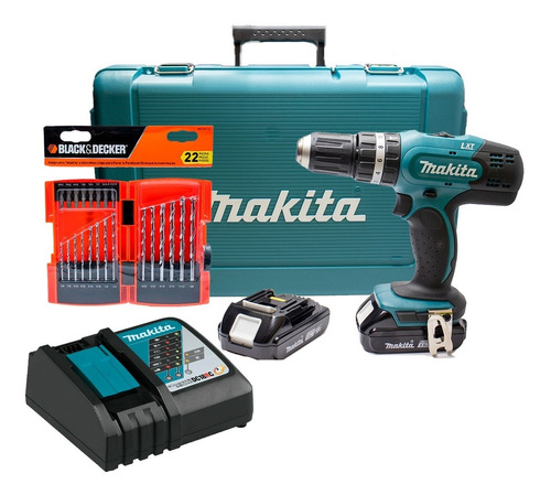 Rotomartillo 18v 1/2 Dhp453sye Makita + Set De 22pzs