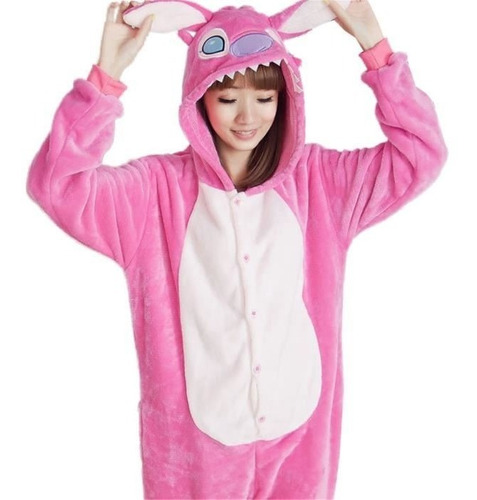  Kigurumi Lilo Y Stitch Pijama Disfraz Rosado