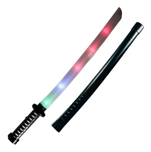 Ninja Samurai Sword, sensor de movimiento, luz y sonido, con pilas, color blanco