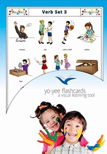 Tarjeta Didactica - - Action Words And Verbs Flash Cards - S