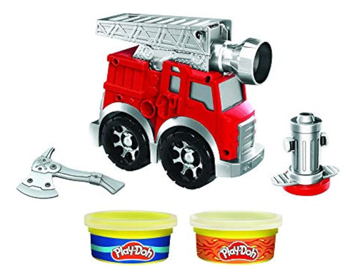 Play-doh Wheels Fire Engine Playset Con 2 Latas Compuestas D
