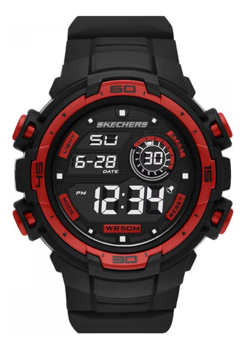 Reloj Para Hombre Skechers Burbank Sr1155 Negro