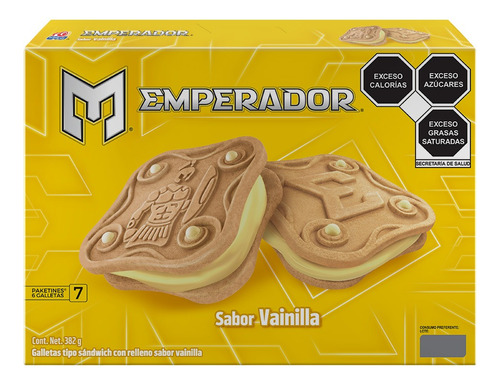 3 Pzs Gamesa Galletas Vainilla Emperador 382gr