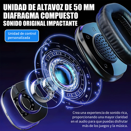 Audifonos Diadema Inalambricos Bluetooth Compatible Pc