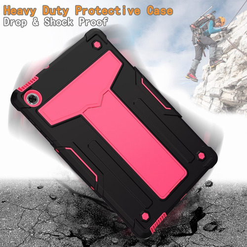 Imagen 3 de 5 de Funda Para Lenovo Tab M10 Fhd Plus 10.3 2020 Tb-x606f Rosa