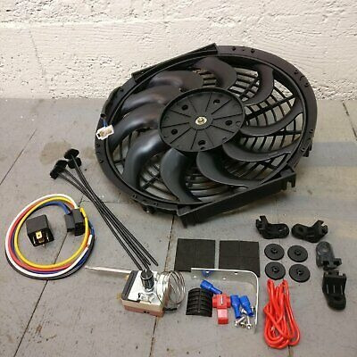 1953-86 Jeep Cj Dj 12  1229cfm Cooling S-fan Kit Adj Tem Tpd