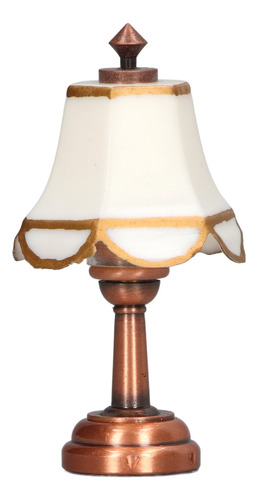 Lámpara En Miniatura, Escala 1/12, Blanca, 6 Cm De Altura To