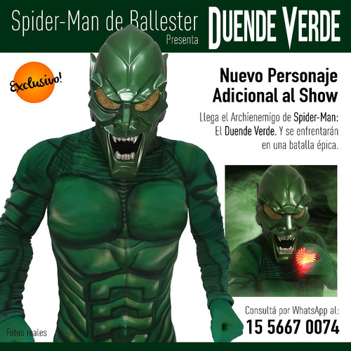 Imagen 10 de 10 de Spiderman De Ballester Show / Hombre Araña Y + / Cumpleaños