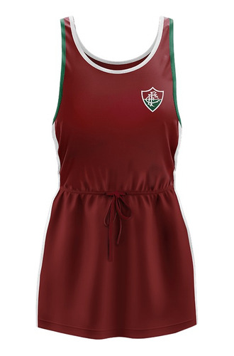 Vestido Fluminense Defy Esportivo Shape Acinturado Feminino