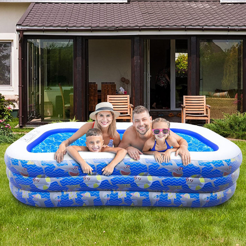 Piscina Inflable Para Niños, 96 X 56 X 22 Pulgadas, Piscina