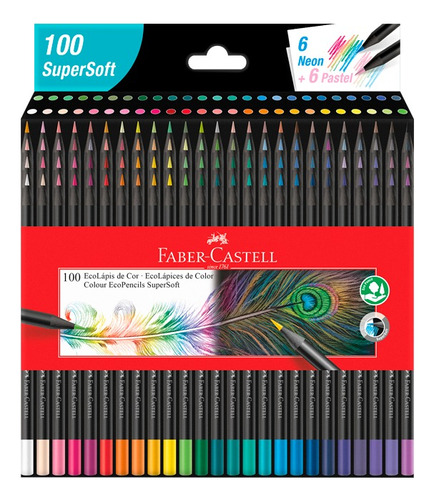 Lapices De Colores Faber-castell Supersoft X100