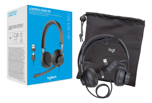 Auriculares Intraurales Logitech Zone 750 Con Cable Y Cancel
