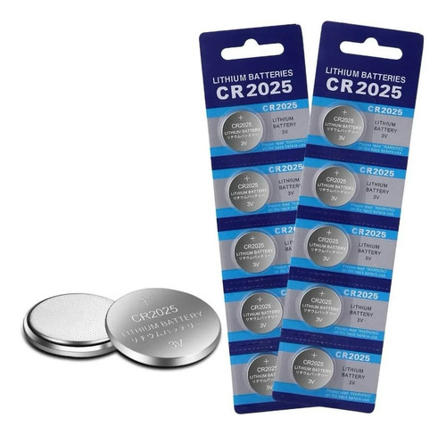 Pack 5 Pilas De Litio Cr2032 2016 2025baterias