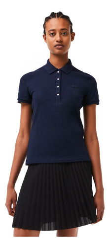 Playera Polo Lacoste Mujer, En Piqué De Algodón Azul