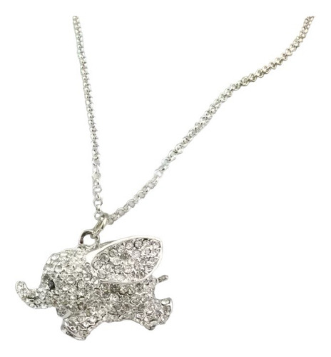 Collar Regalo Elefante Suerte Amor Dinero Dumbo Swarovsky El