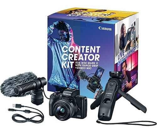 Imagen 1 de 2 de Canon Eos M50 Mark Ii Mirrorless Camera Content Creator Kit