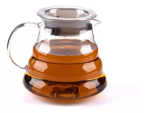 Jarra de vidrio con tapa, jarra de agua de vidrio de 350 ml, jarra de agua  fría/caliente, jarra para BLESIY Hervidor de café