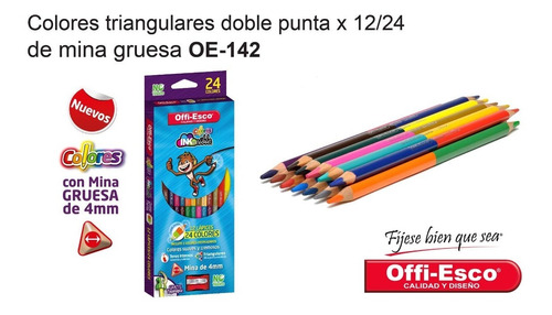 Kit Caja Colores X24 + Bitácora + Lápices Pointer + Borrador