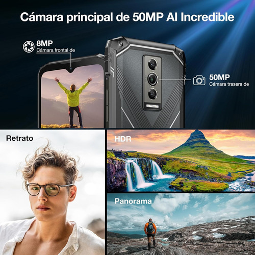 Doogee Blade10 Pro Celular 16gb Ram+256gb Rom Cámara 50mp 6.56 Pantalla 5150mah Nfc/bluetooth Wi-fi/tipo C Android 14