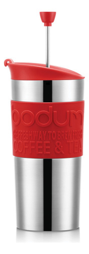 Bodum Jarro Travel Mug Cafetera Acero Inoxidable 0.35 L Color Rojo