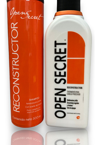Shampoo Y Tratamiento Reconstructor Open Secret Para Cabello