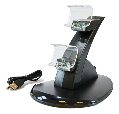 Imagen 1 de 9 de Base Cargador Ps4 De Joystick Doble