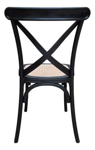 Kit 4 Cadeiras Katrina Rattan Cozinha Jantar Seat&co Estrutura Da Cadeira Preto