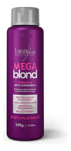 Máscara Forever Liss Matizador Mega Blond Ultra 500g 