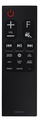 Control Remoto Akb75475311 For Reproductor De Bocinas LG