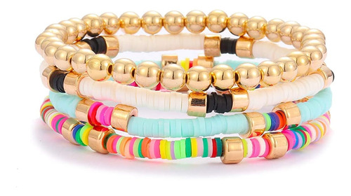 Wshuai Pulseras De Cuentas Lindo Y Colorido Juego De Pulsera