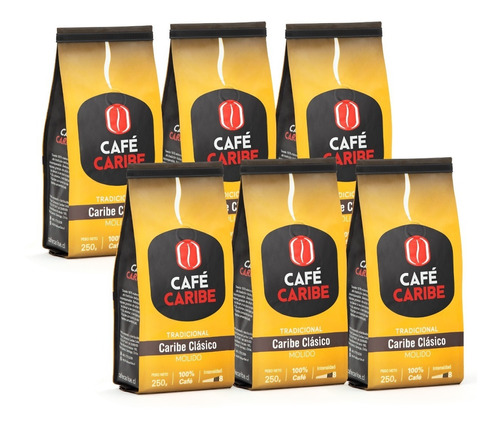 Café Caribe Pack Clásico Grano Molido 1500g