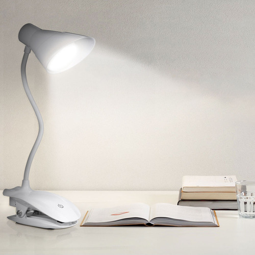 Zh Luz De Lectura Led Con Clip Con 3 Niveles De Brillo Y