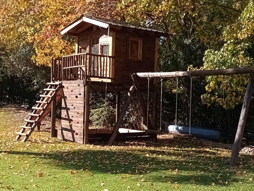 Casa En El Árbol De Madera Casita Del Árbol Infantil Juegos