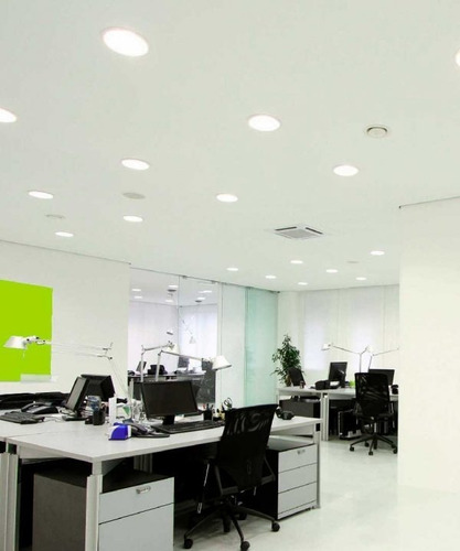 Imagen 2 de 3 de Lámpara Led Panel 18w Redonda Empotrar Luz Blanca C Balastro