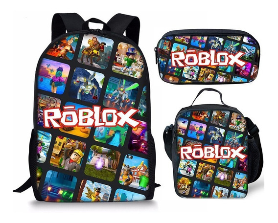 Juego De Bolsa De Lápices Con Mochila Escolar Roblox De 3 Pi Juego De Bolsa De Lápices Con Mochila Escolar Roblox De 3 Pi
