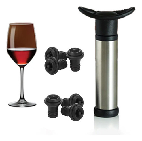 Kit 6: Sellador De Botellas De Vino Espumoso Y Champán