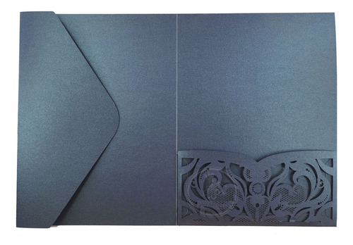 50 Invitaciones Sobres Corte Laser Trifold V 1318-089