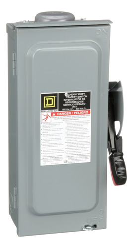 H361rb Interruptor De Seguridad 30a, 3 Wire, 3 Pole, 20hp,