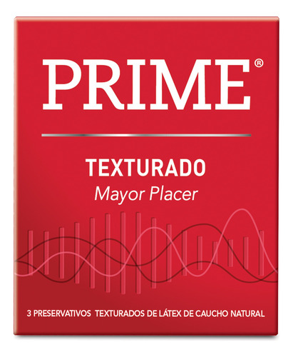 Preservativos Prime Texturado | Cajita X 3 Un | Mayor Placer