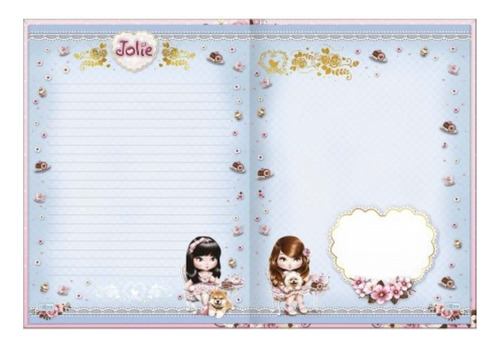 Caderno Brochura Colegial Jolie 160 Folhas Tilibra Cor Lilás