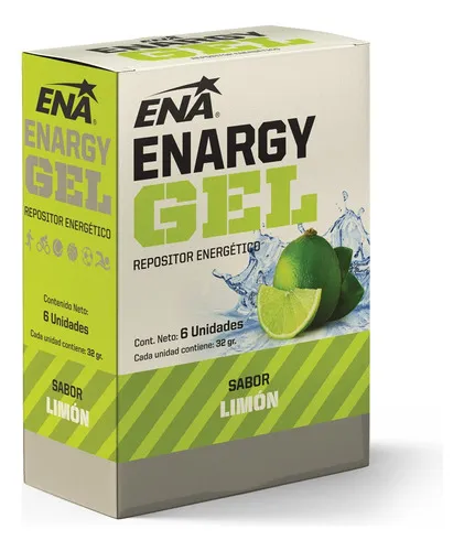 Enargy Gel+ Cafeína (6 Un) Ena Sport - Repositor Sabor Citrus