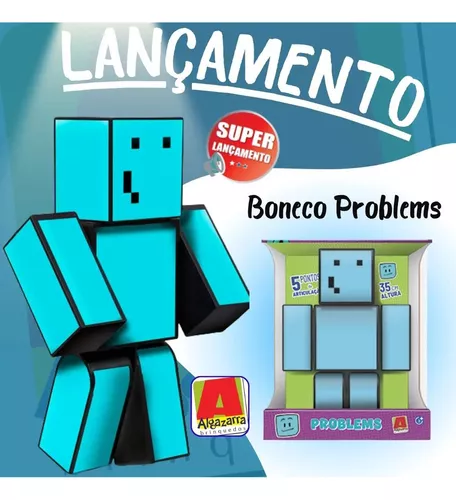 Kit c/ 6 Bonecos 35 cm Turma do Problems-Minecraft  - Algazarra - Boneco  Minecraft - Magazine Luiza