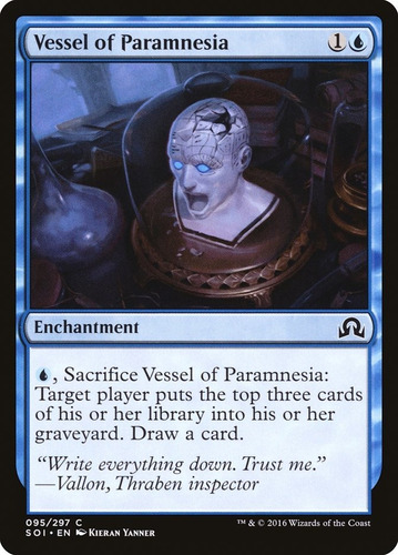 Mtg Vessel Of Paramnesia X4 Playset Shadow Over Innistrad