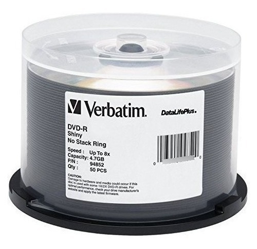 Verbatim Dvd-r 4.7gb 8x Datalifeplus Serigrafia Plateada Bri