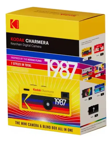 美品【おまけSDカード付64G】Kodak Charmera イエロー Mini Câmera Digital Retrô - Kodak Charmera + Cartão Sd 32 Gb