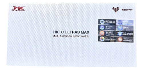 Smartwatch Hk10 Ultra 3 Max Negro Negro